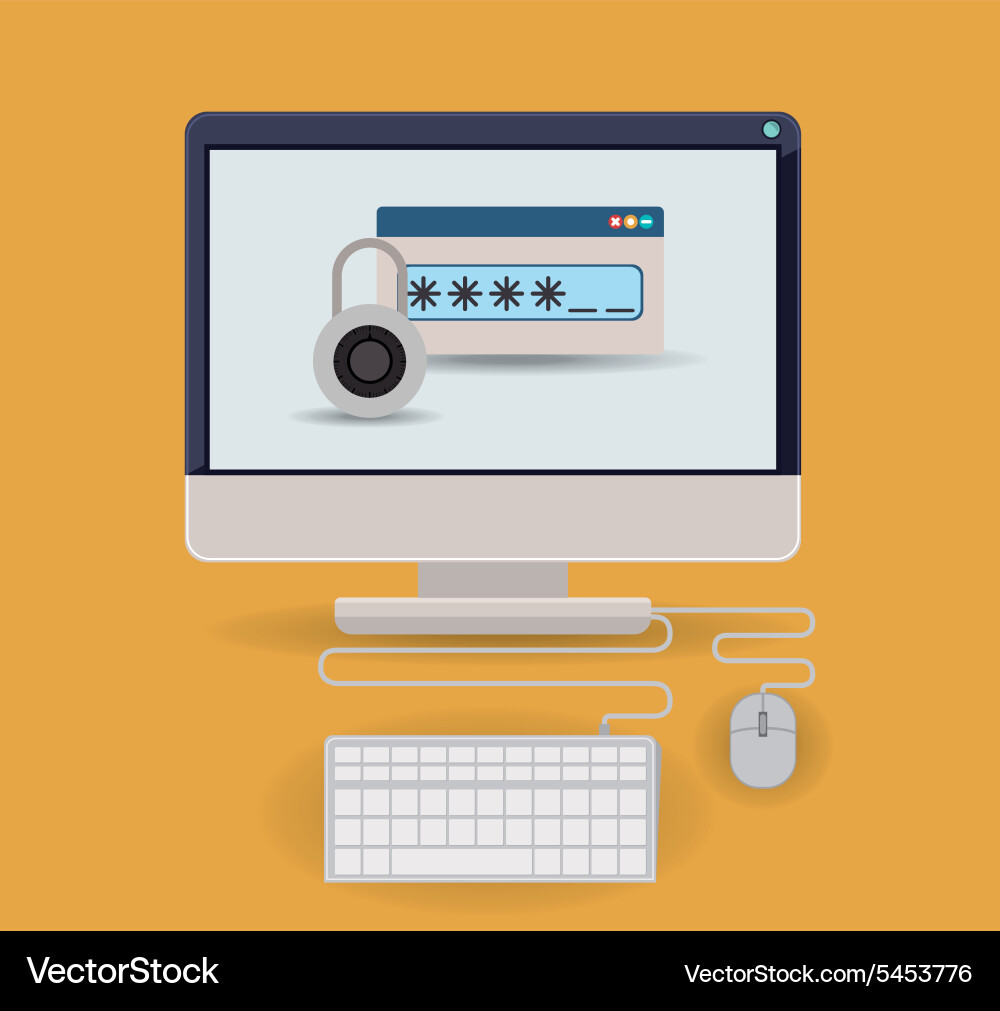Data base design vector image