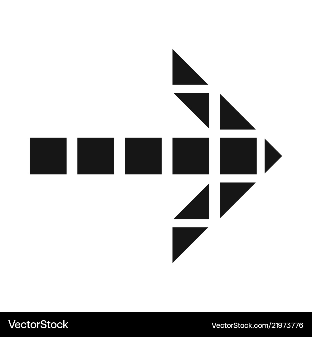 Isolated object of element and arrow logo set vector image