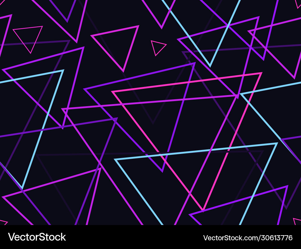 Seamless pattern with triangles linear art Seamless pattern with triangles linear art vector image