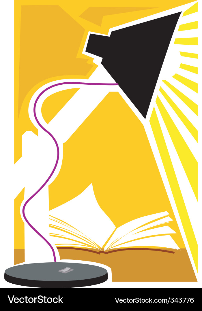 Table lamp Vector Image