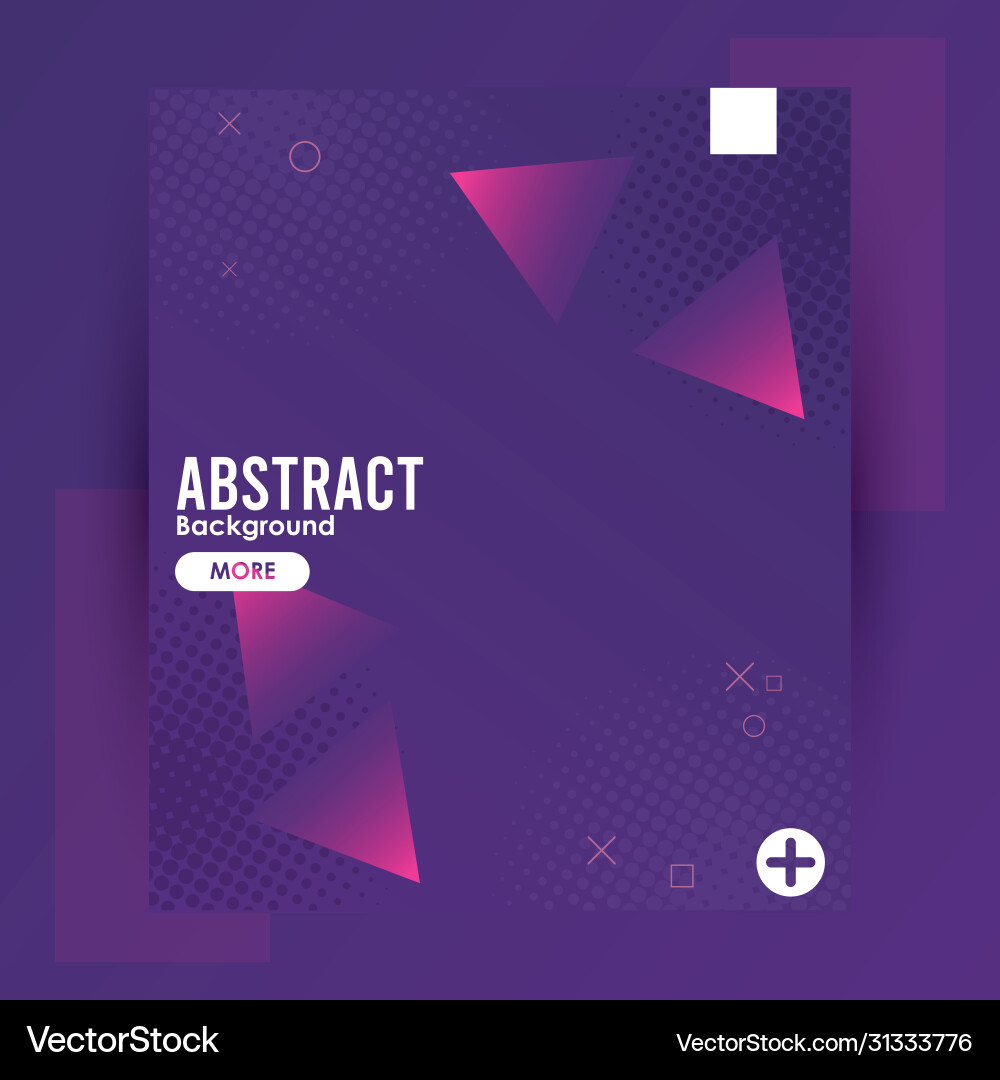 Triangles colorful abstract background template Vector Image