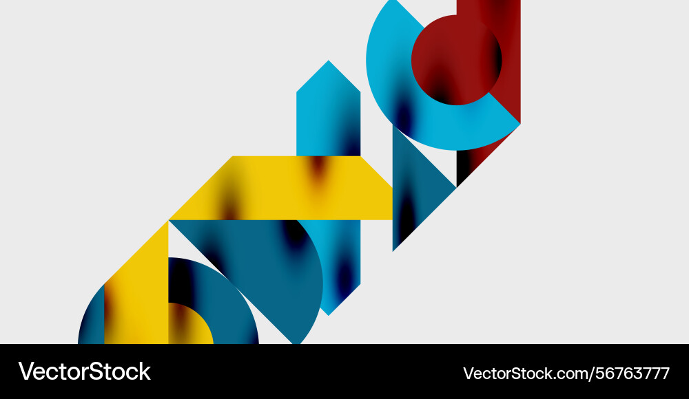 Abstract geometric shapes overlap creating Abstract geometric shapes overlap creating vector image