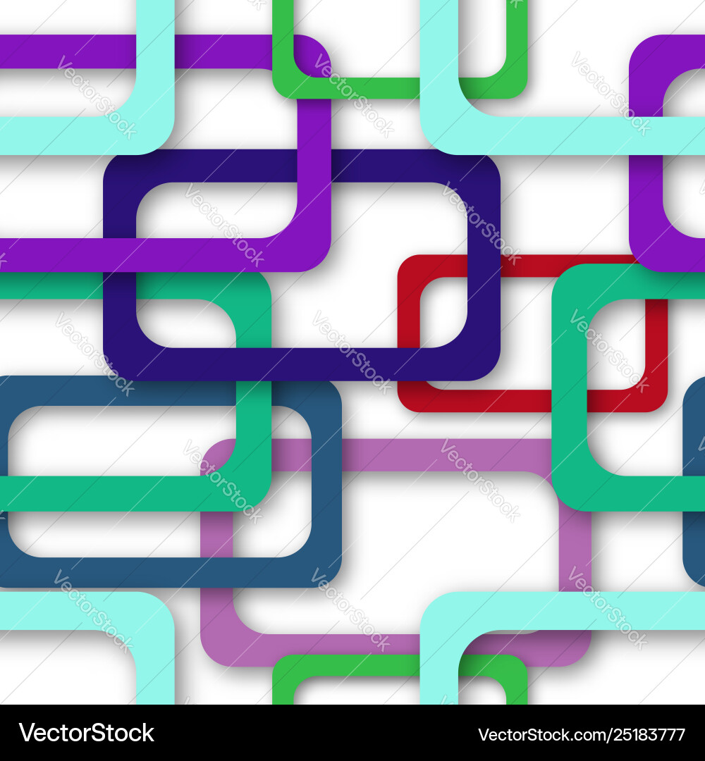 Abstract seamless pattern rectangle frames vector image