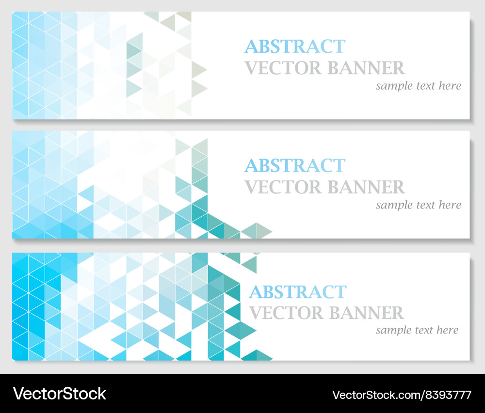 Banners with abstract multicolored Vector Image