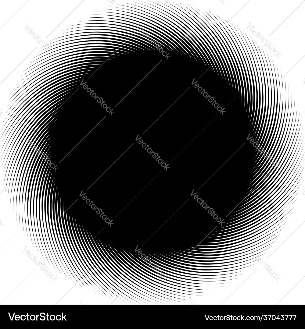 Cyclical circle helix volute element concentric Cyclical circle helix volute element concentric Vector Image