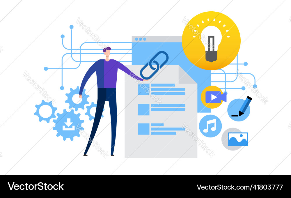 Document management form check list concept Document management form check list concept vector image