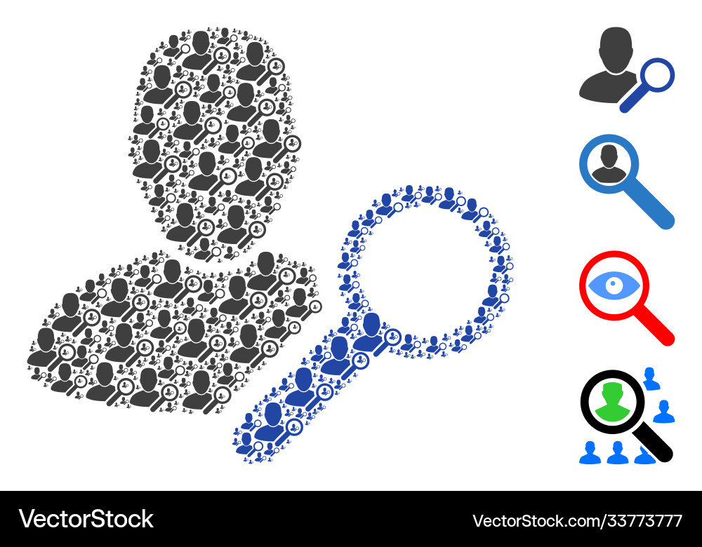 Find user fractal mosaic self items Find user fractal mosaic self items vector image