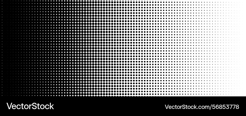 Halftone dot pattern gradient background circle vector image