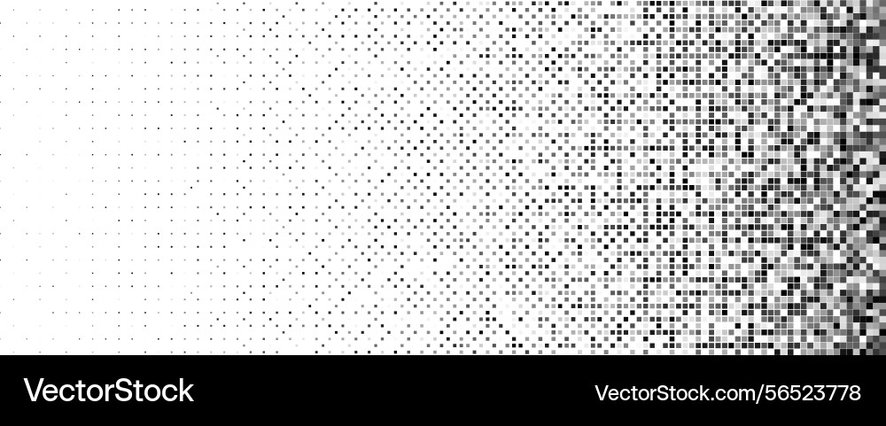 Halftone dot pattern gradient grayscale background vector image