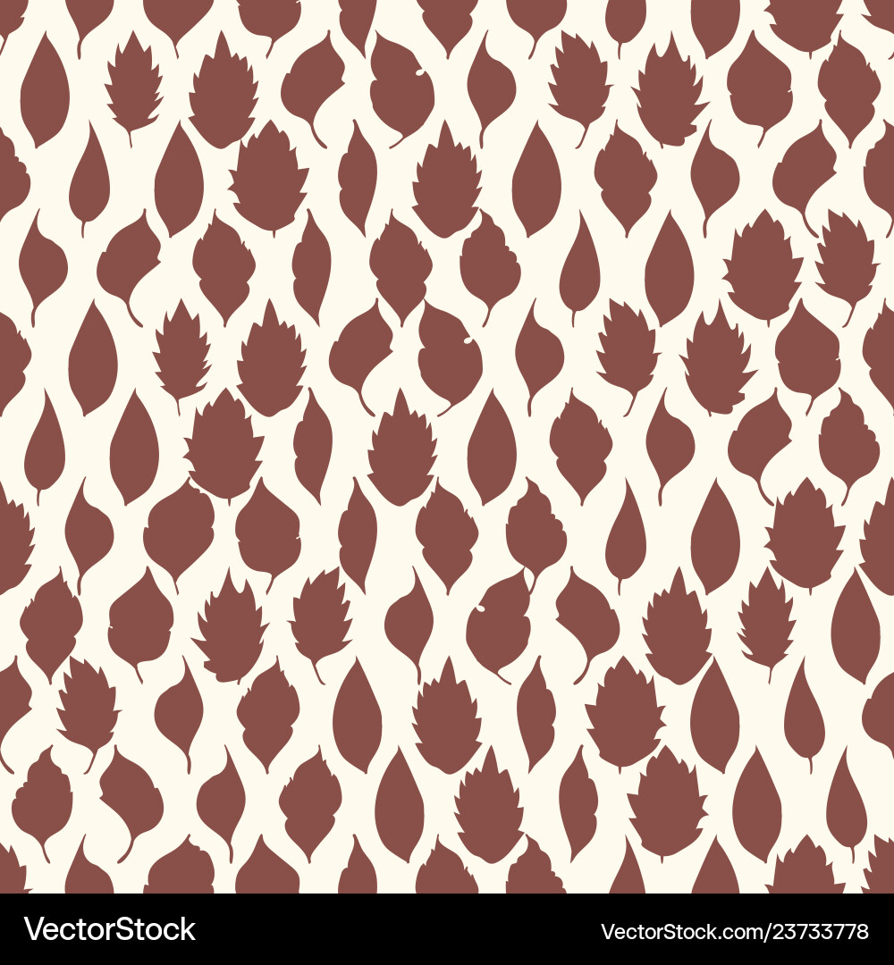 Seamless pattern leaves on light background Seamless pattern leaves on light background vector image
