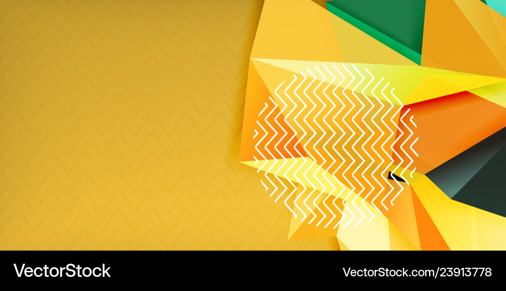 Triangular low poly background design vector image