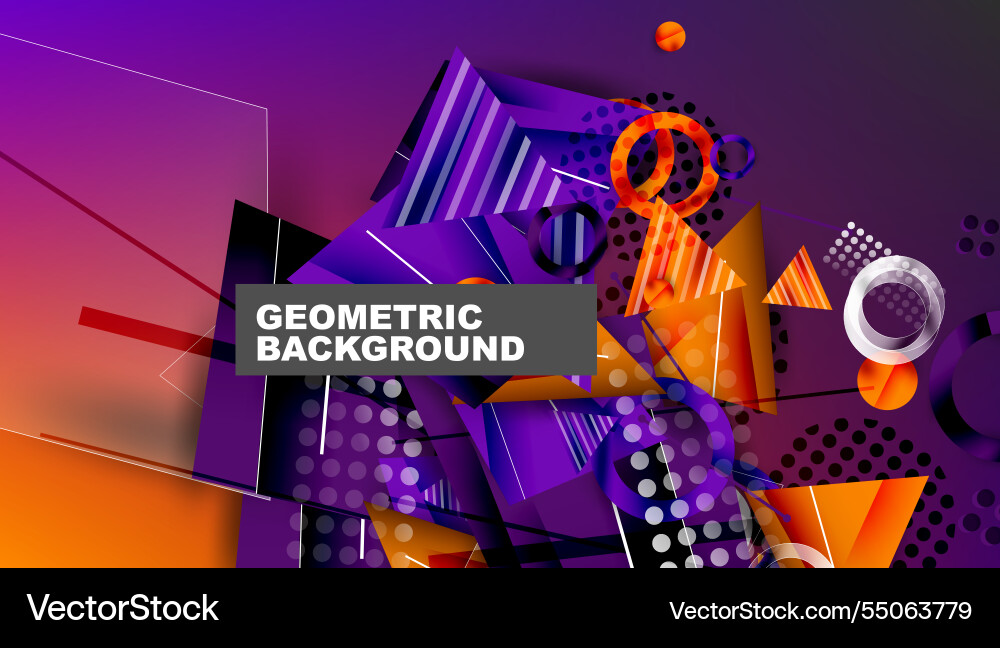 Abstract background geometric design with colorful Abstract background geometric design with colorful Vector Image