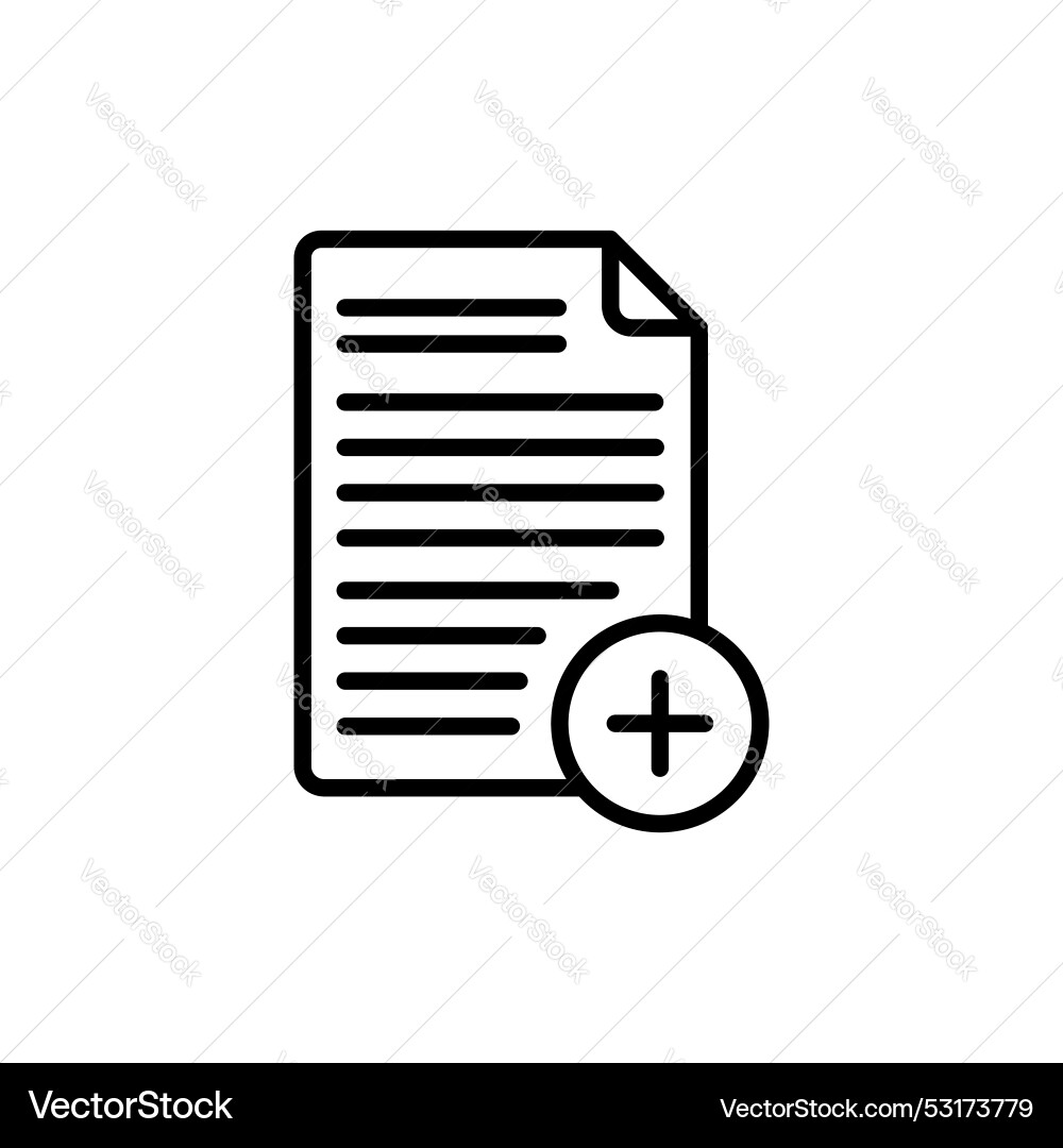 Add document icon set new file or page symbol Add document icon set new file or page symbol vector image