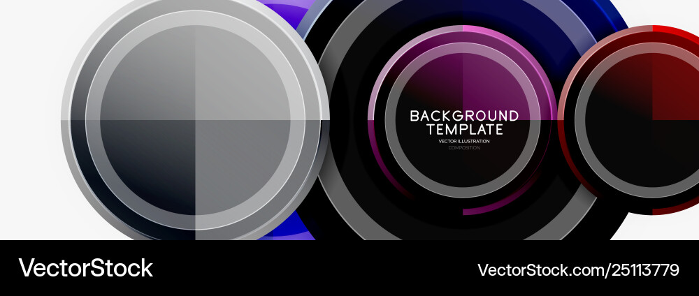 Circular pattern abstract circles composition Circular pattern abstract circles composition Vector Image