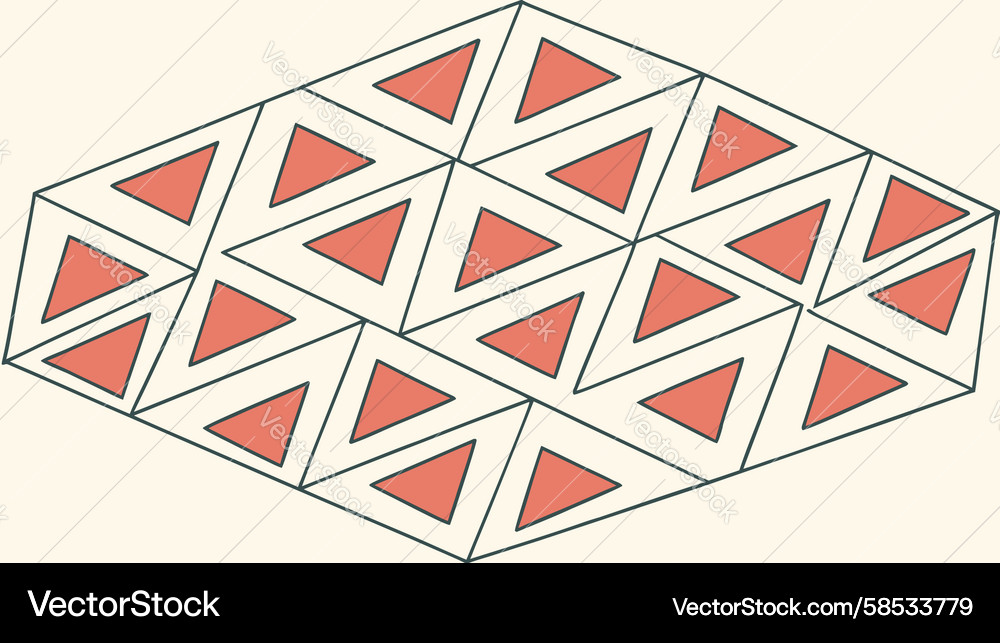 Dynamic Triangular Tessellation Vector Image