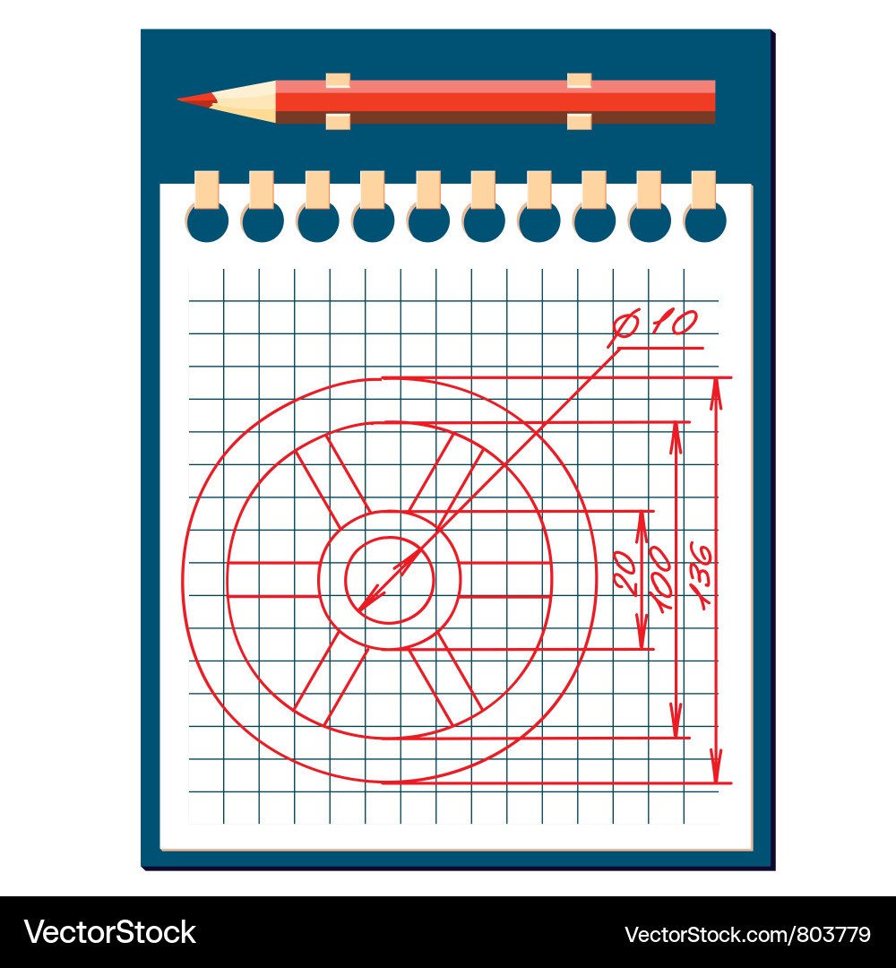 Notebook Vector Image