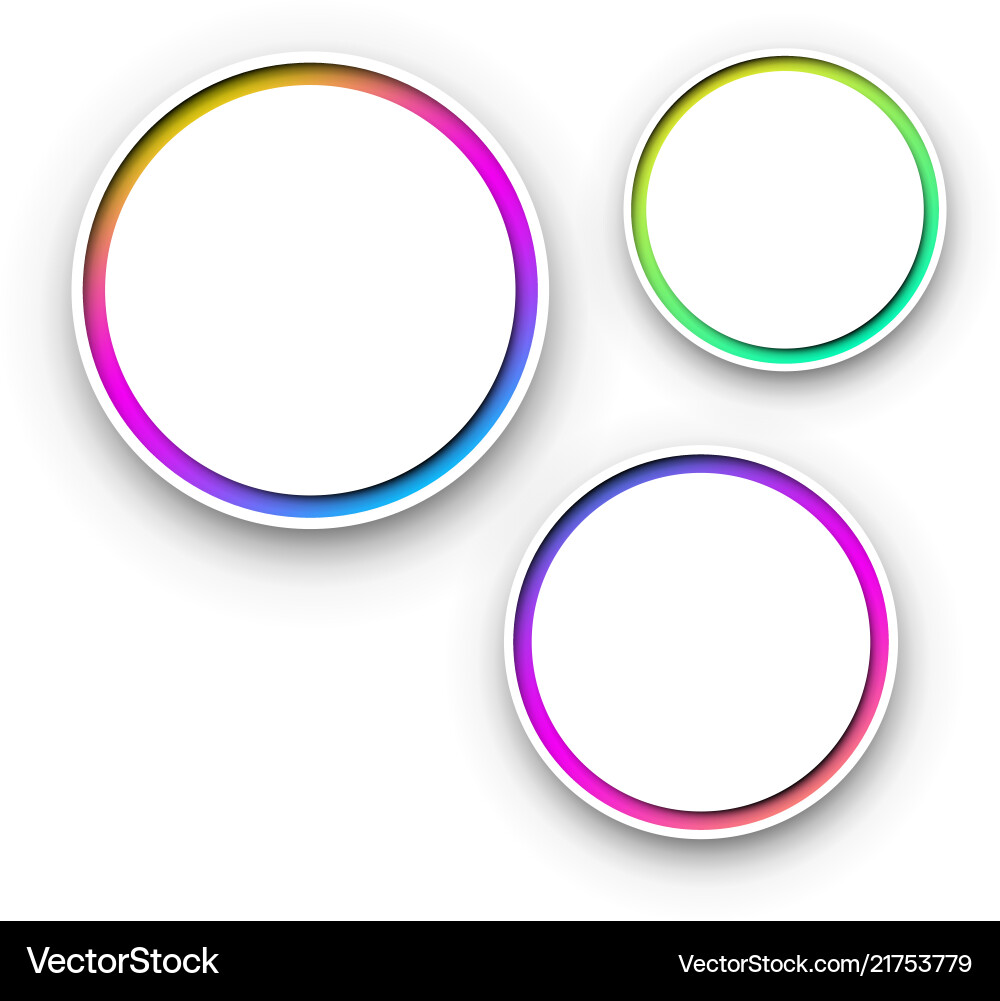 White round background templates with colorful White round background templates with colorful vector image