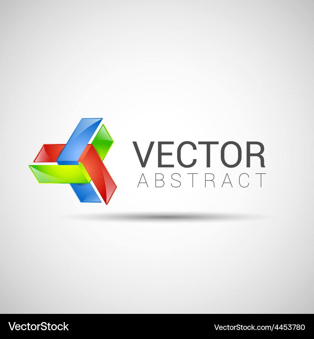 Abstract element shape design icon Vector Image