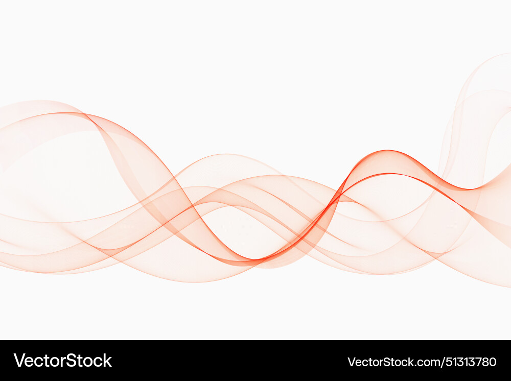 Abstract flow of smooth lines peach color Vector Image