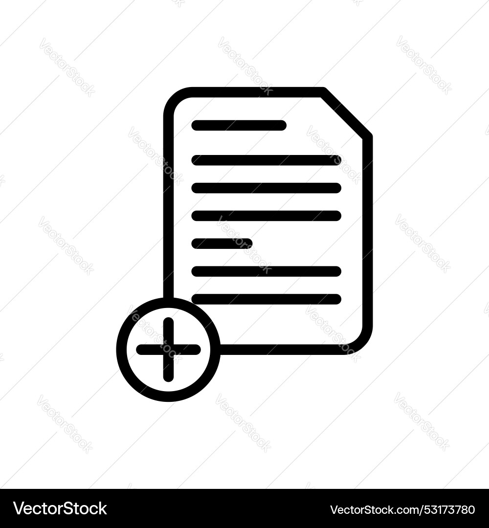 Add document icon set new file or page symbol Add document icon set new file or page symbol vector image