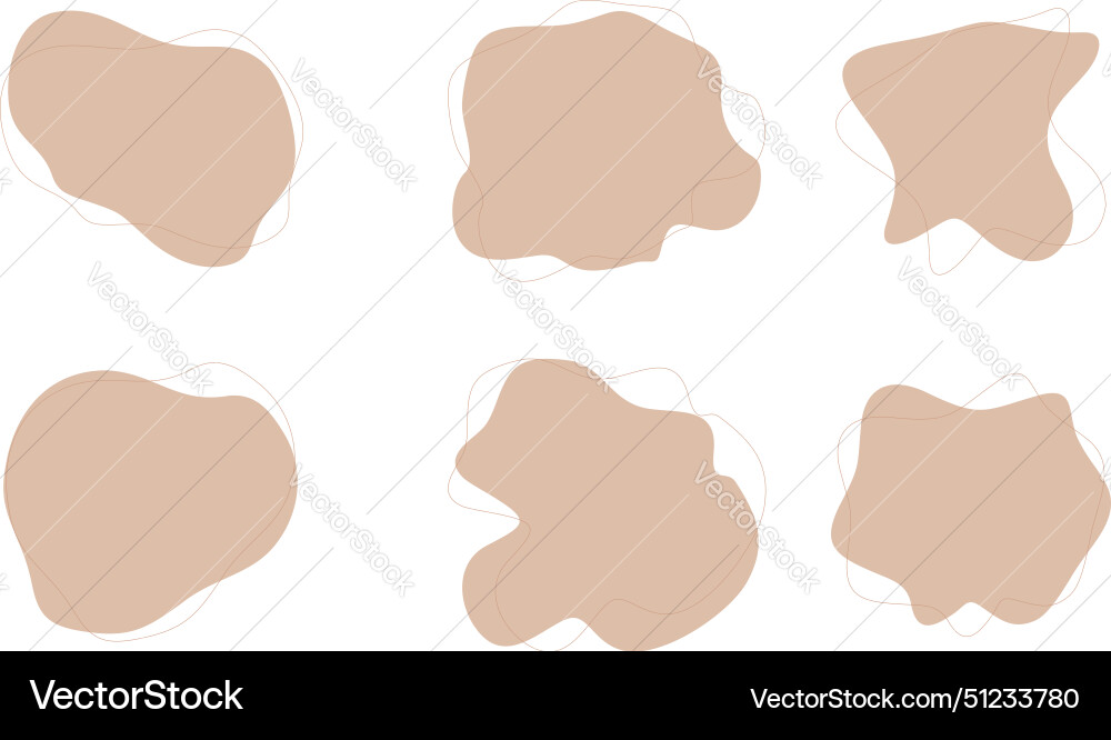 Blobs fluid liquid shapes symbol visual set Blobs fluid liquid shapes symbol visual set Vector Image