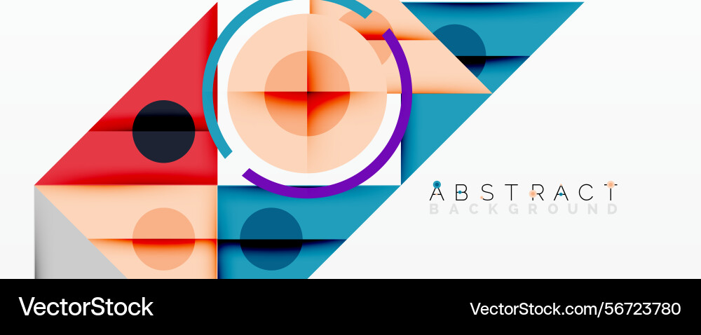 Bright geometric shapes overlap creating modern Bright geometric shapes overlap creating modern vector image