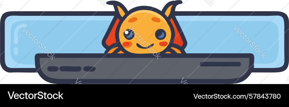 Bug robot device quirky tech playful gadget Vector Image
