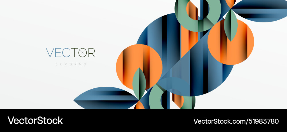 Circle square triangle shapes geometric minimal Vector Image
