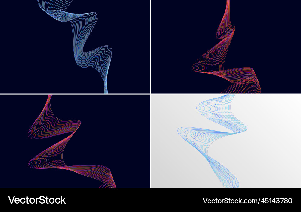 Collection of geometric minimal lines pattern set Collection of geometric minimal lines pattern set vector image
