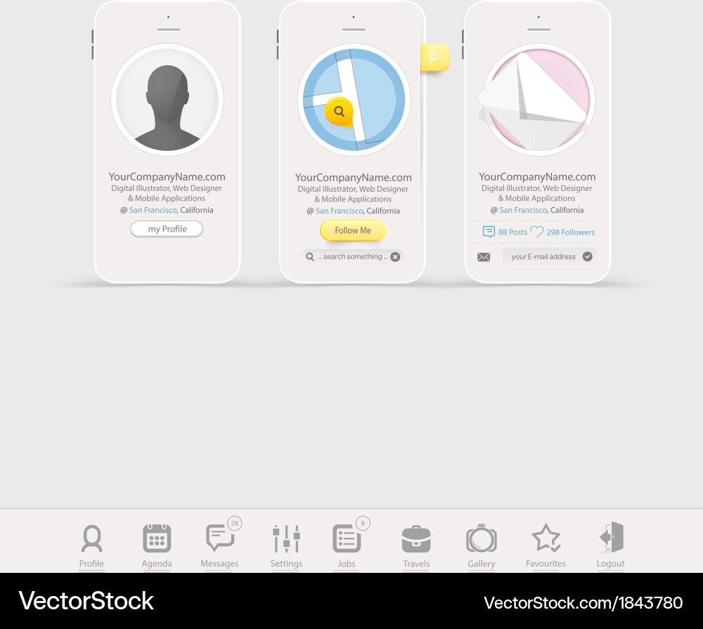 Data Visualization Charts vector image