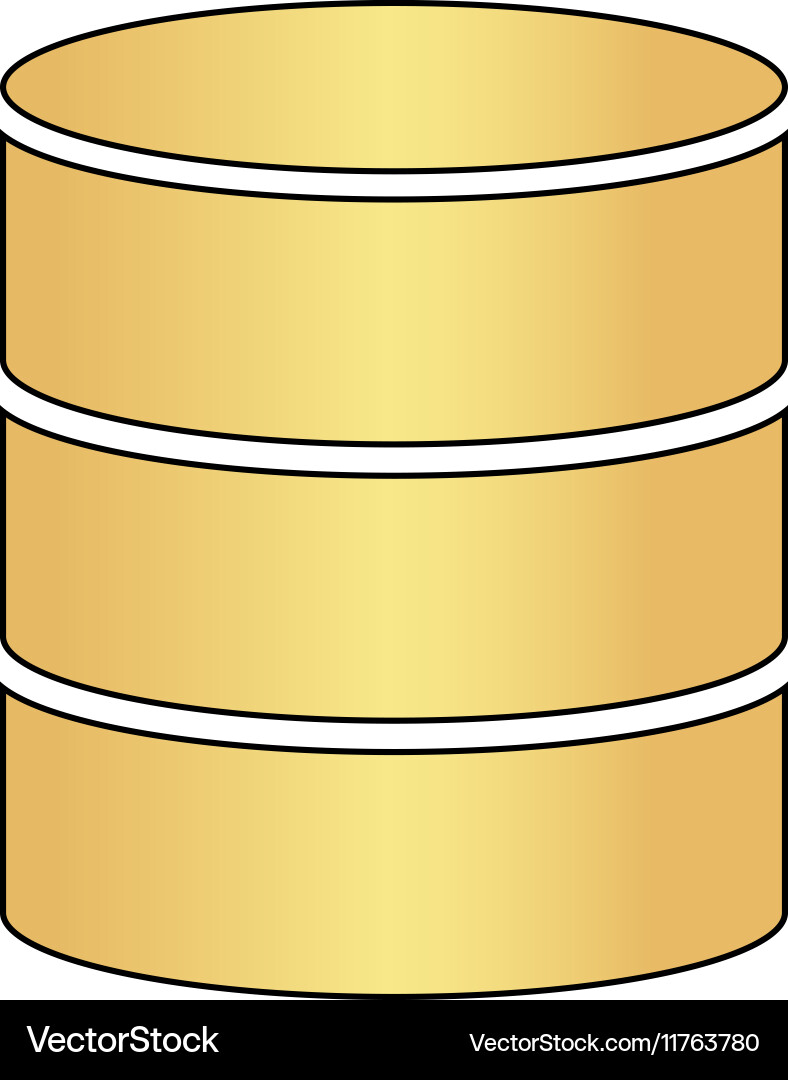 Database computer symbol vector image