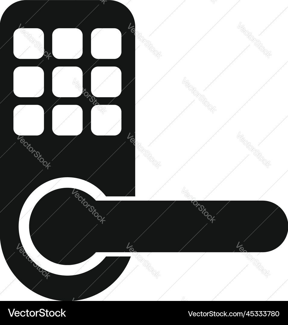 Door padlock icon simple cipher data Door padlock icon simple cipher data vector image