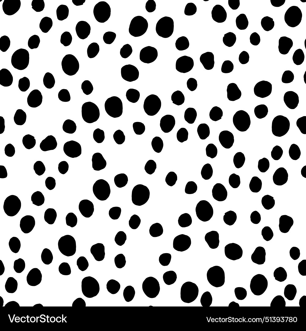 Seamless polka dots pattern abstract background vector image