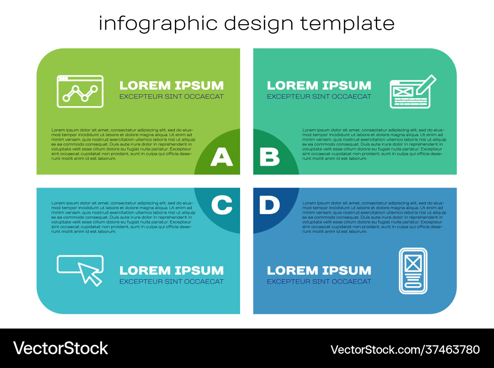 Set line ui oder ux design website statistic Set line ui oder ux design website statistic vektorbild