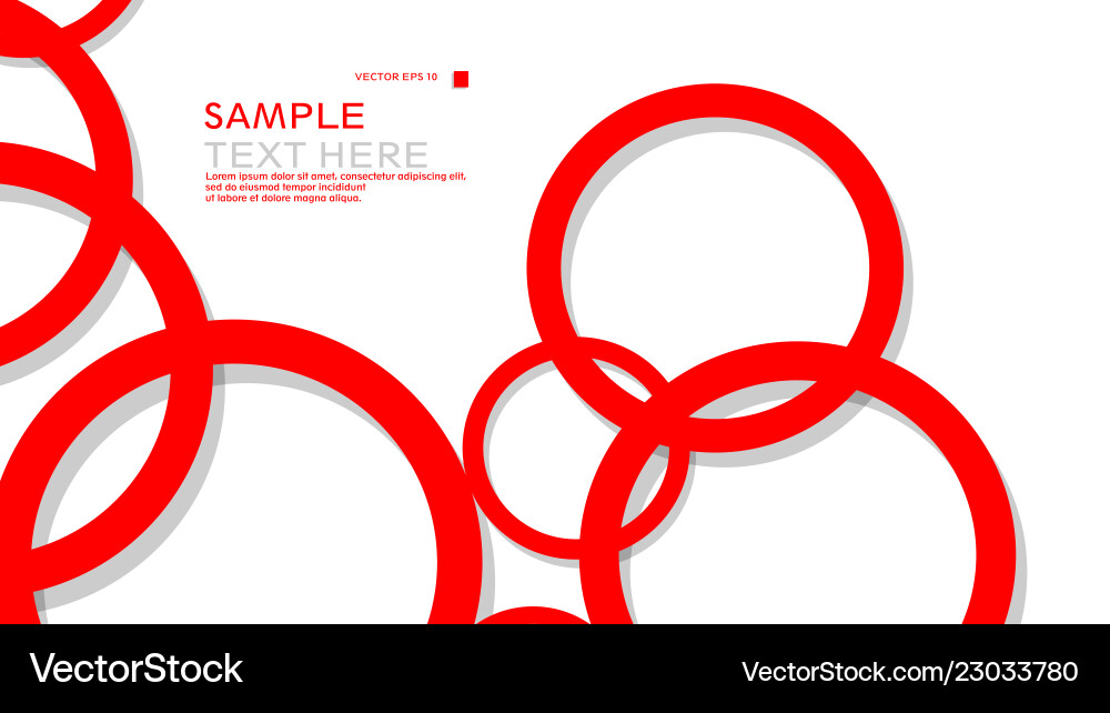 Simple circles background with color red Simple circles background with color red Vector Image