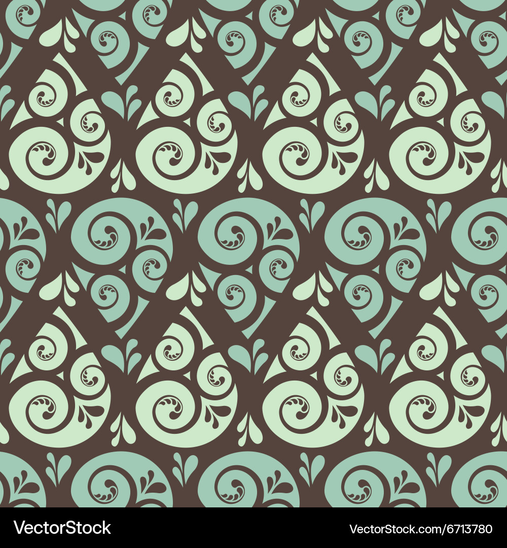 Swirl drop seamless pattern background Vector Image