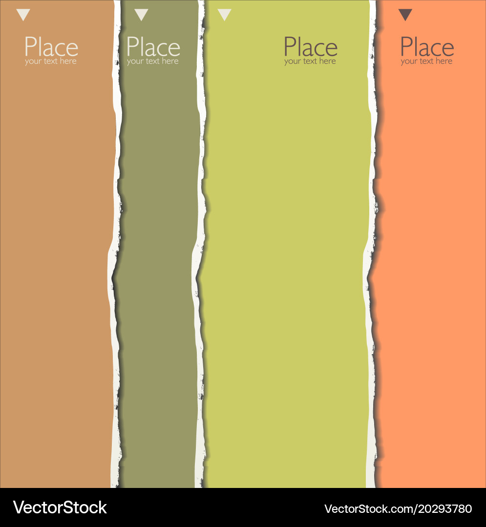 Torn paper background with space for text 2 Vector Image