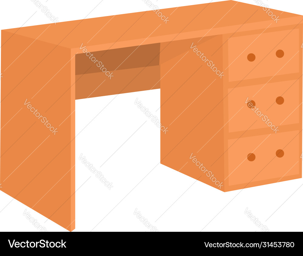 Wooden desk on white background – Royalty-Free Vector | VectorStock, image size:1000x846