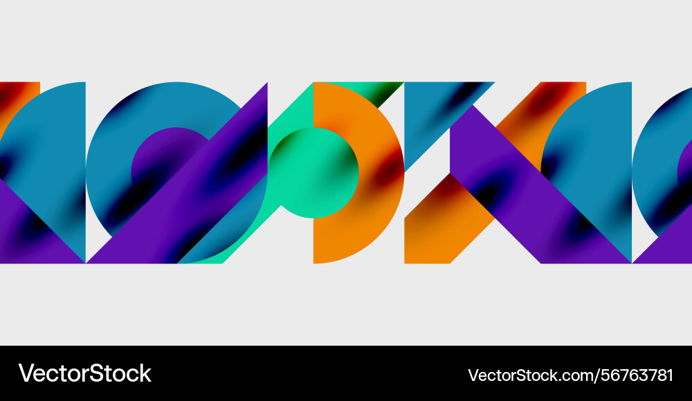 Abstract colorful shapes overlap creating dynamic Abstract colorful shapes overlap creating dynamic vector image