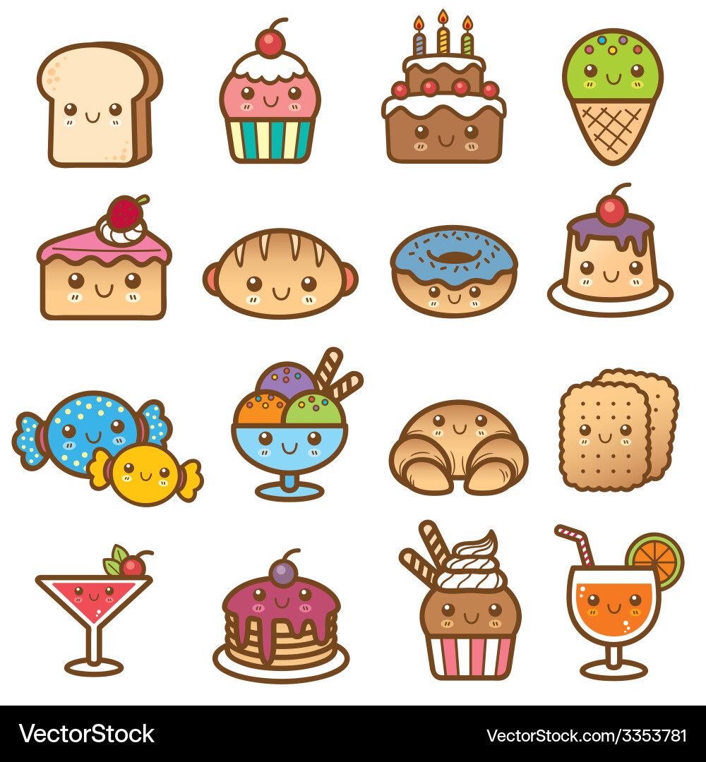 Dessert Royalty Free Vector Image - VectorStock