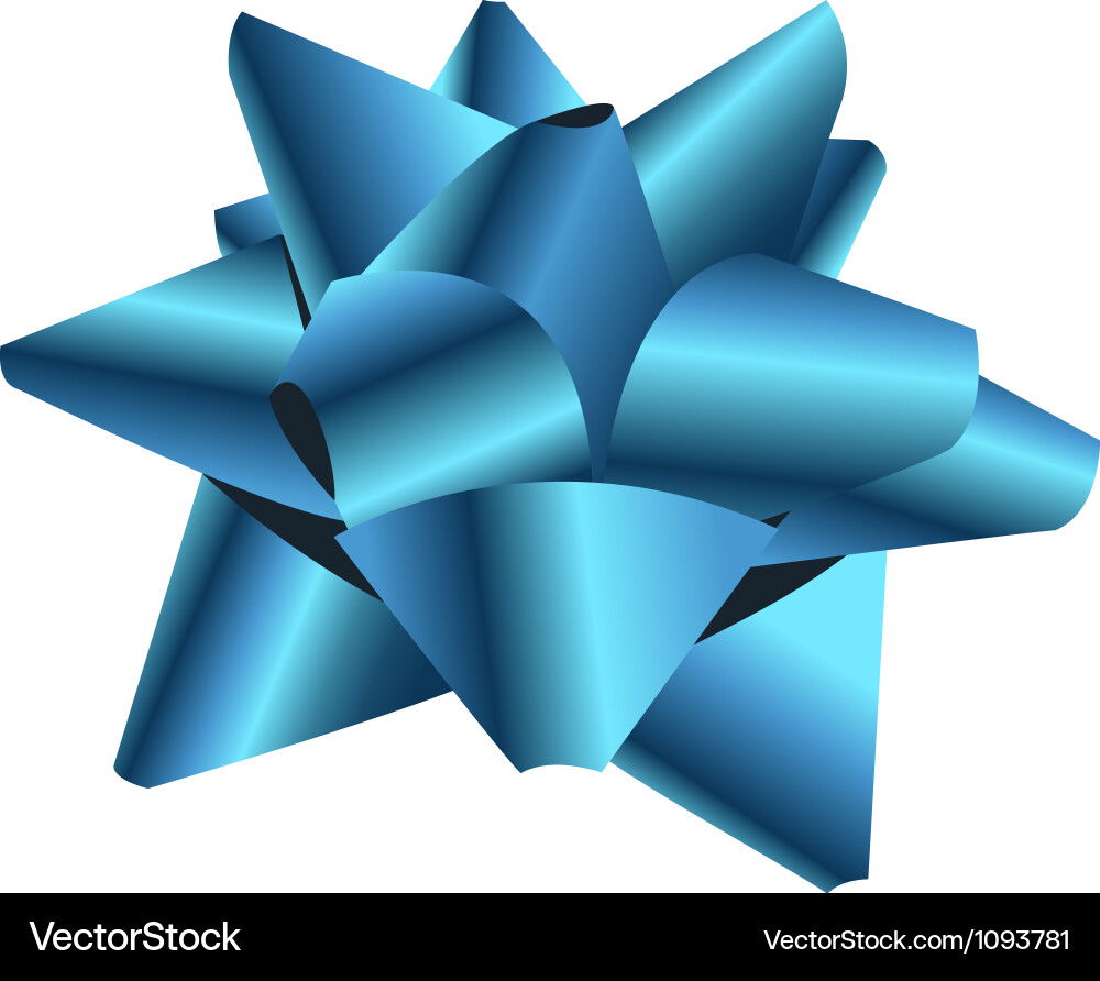 Elegant Gift Bow vector image