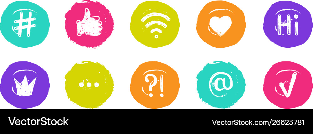 Hashtag social banners trendy blogs quotes Hashtag social banners trendy blogs quotes vector image