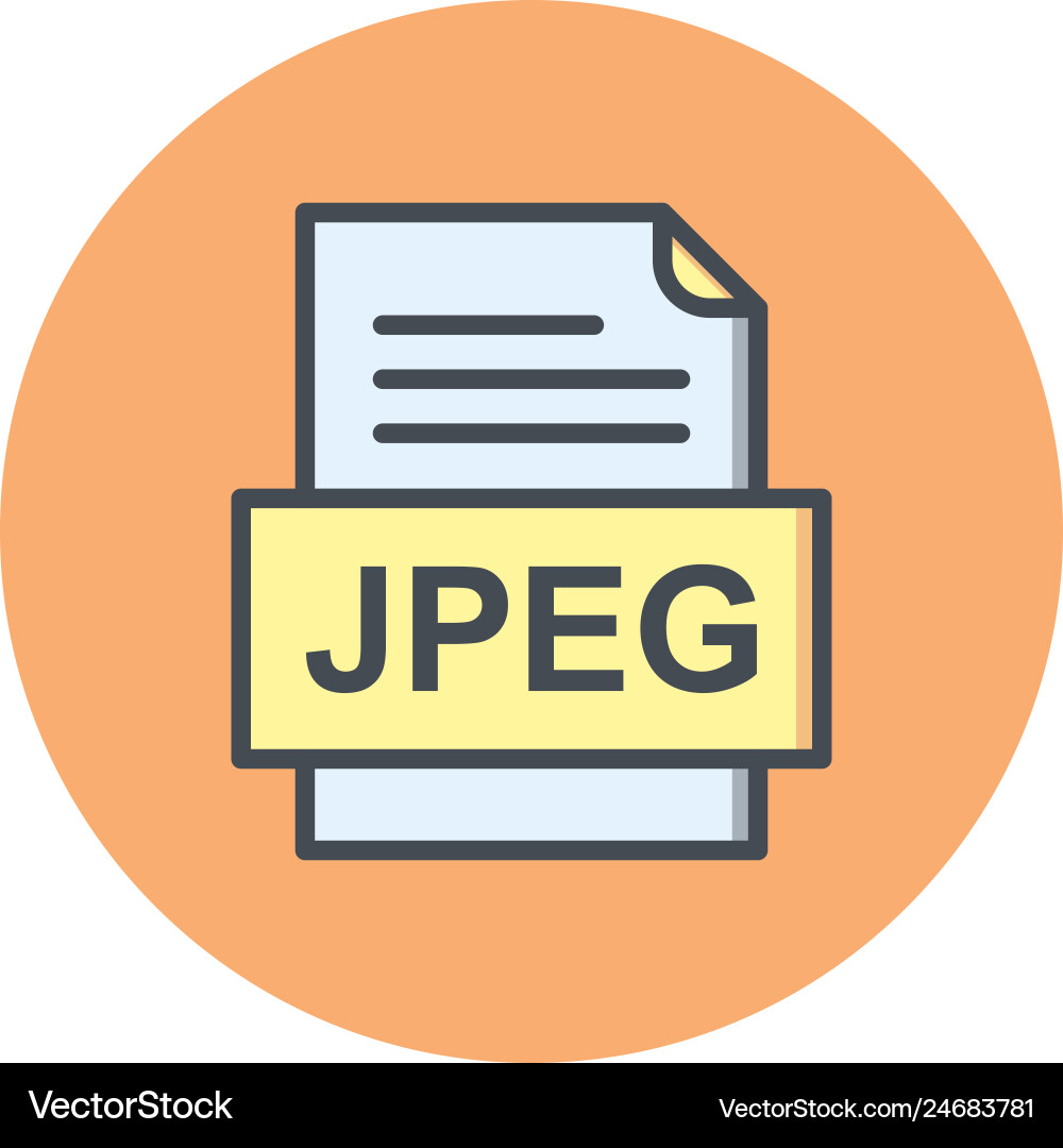 Jpeg file document icon Vector Image