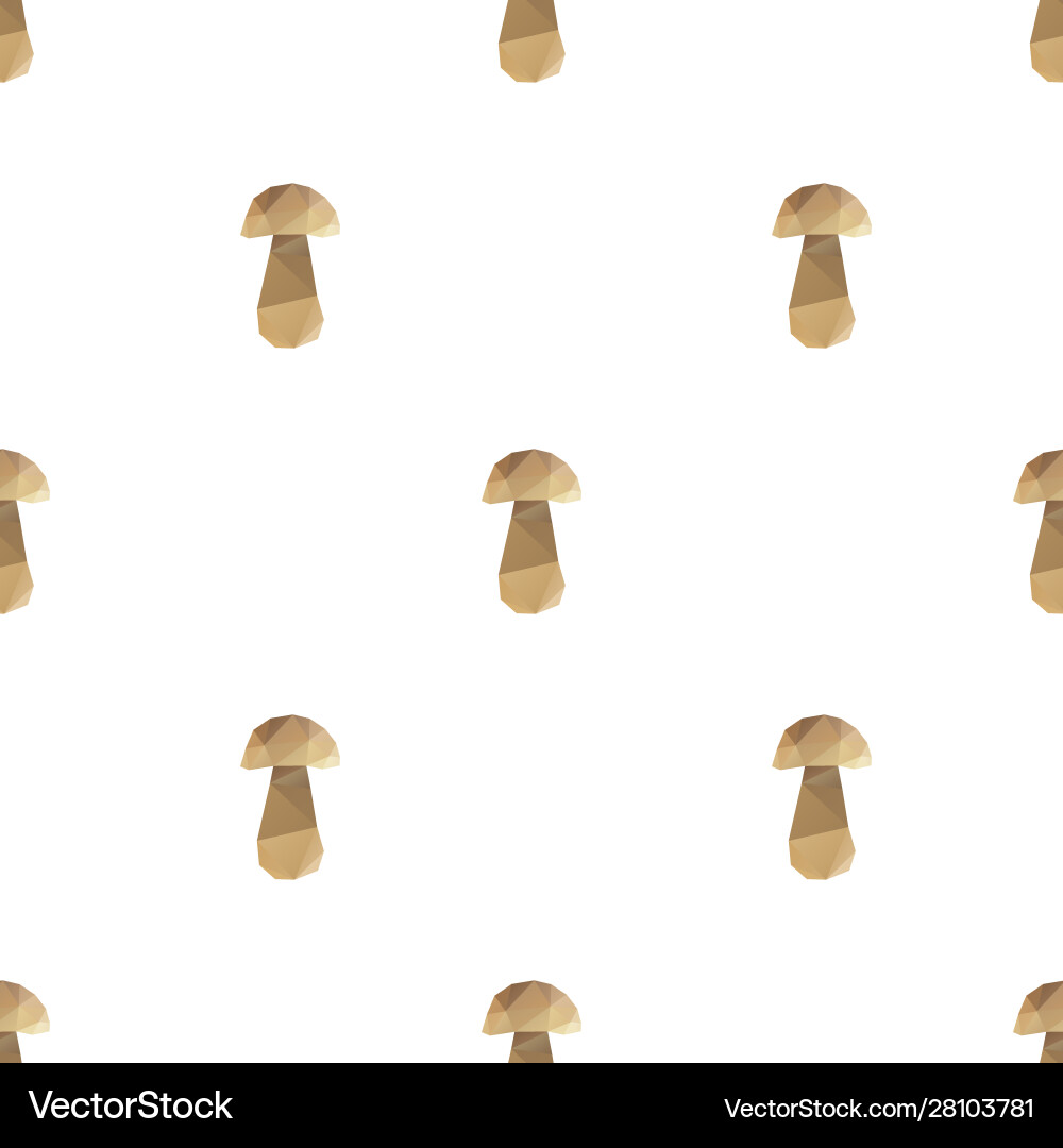 Mushroom triangle seamless pattern background Mushroom triangle seamless pattern background vector image