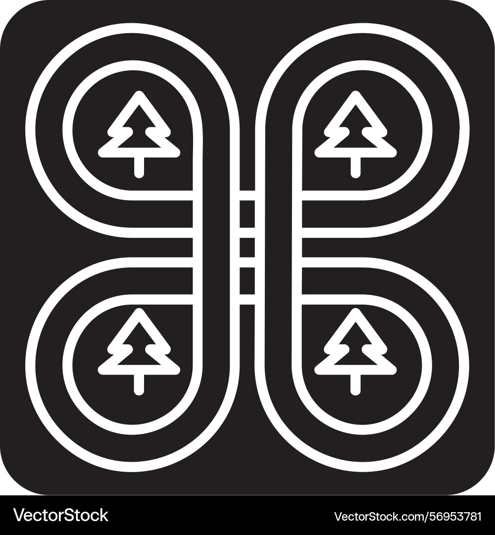 Overpass icon design Vector Image