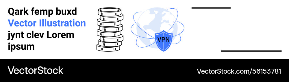 Secure data storage and privacy concept with vpn Secure data storage and privacy concept with vpn Vector Image