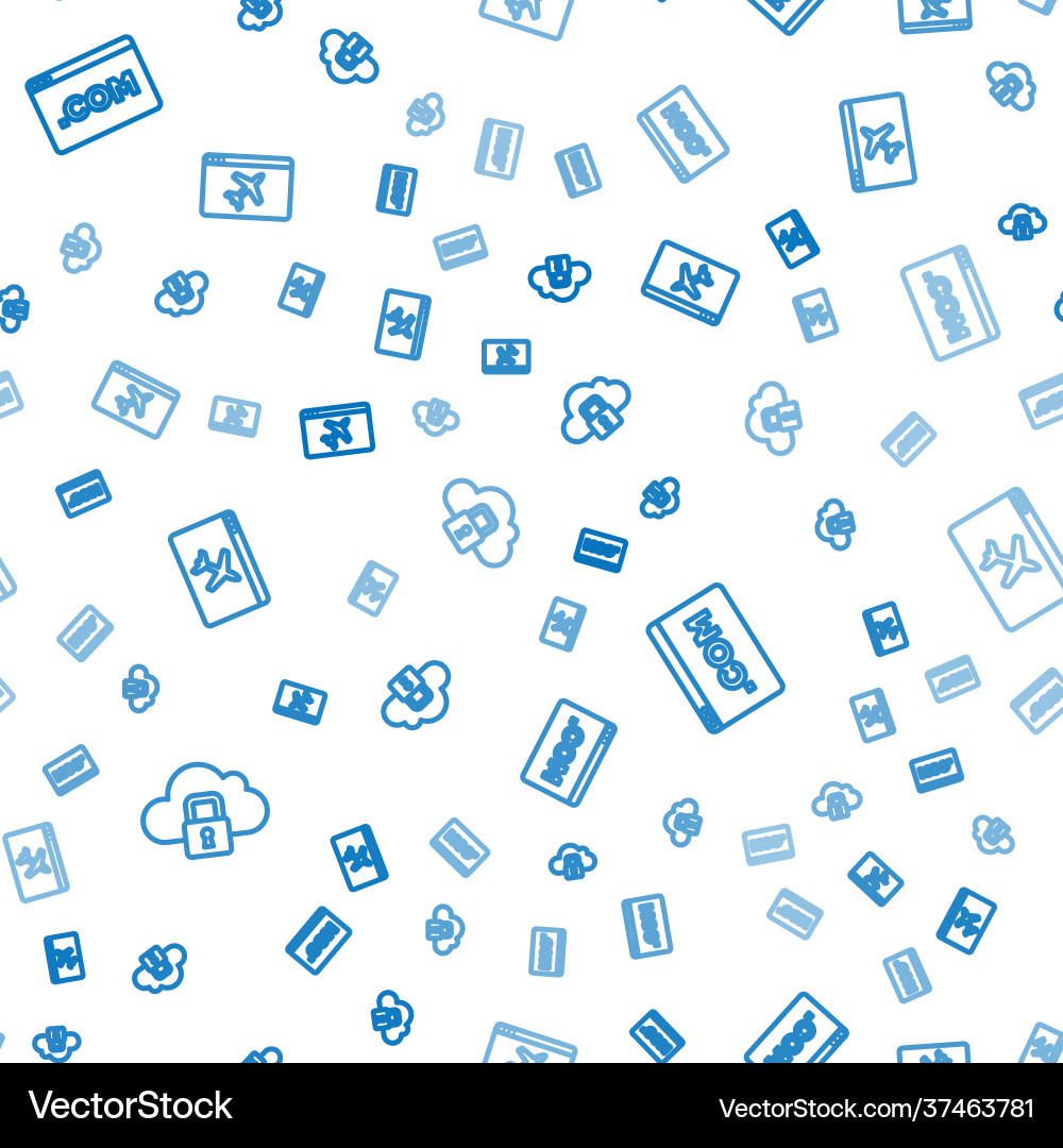 Set line cloud computing lock ui or ux design Set line cloud computing lock ui or ux design vector image