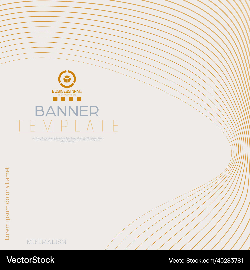 Symmetrical linear composition template Vector Image