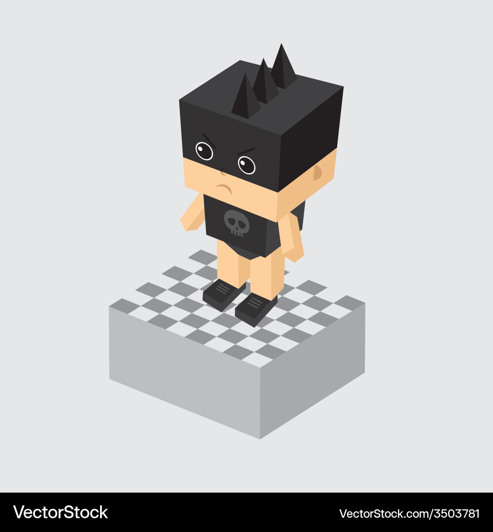 Villain character option game assets element vector image