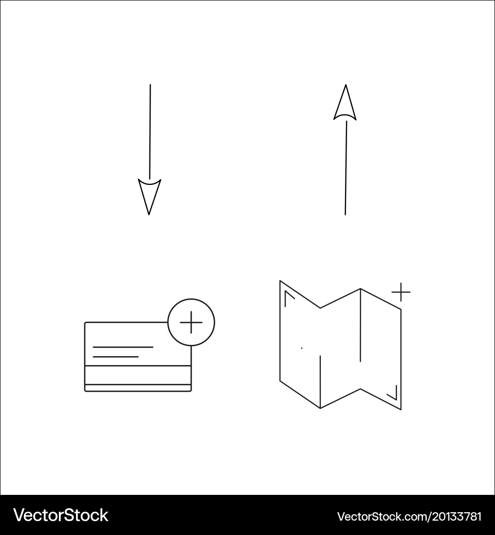 Web einfache lineare Icon setsimple Umriss Icons vektorbild